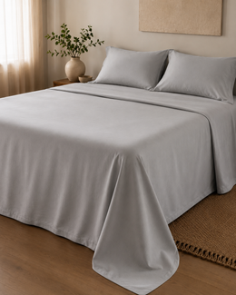 Plain Flat Bed Sheet Set