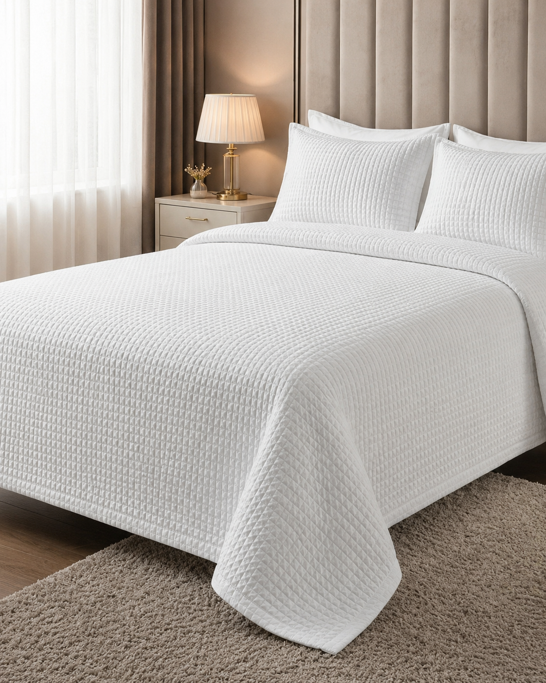 Cotton Pique Coverlet