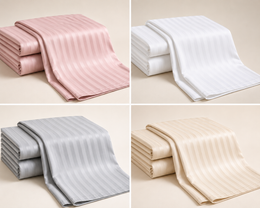 colors flat striped bed sheet 