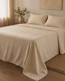 Plain Flat Bed Sheet Set